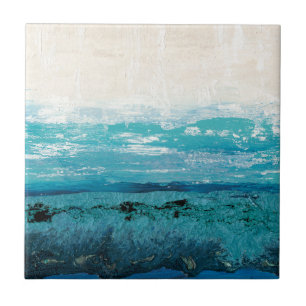 Carreau Aquarelle bleu saphir