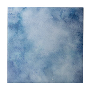 Carreau Aquarelle bleue Texture