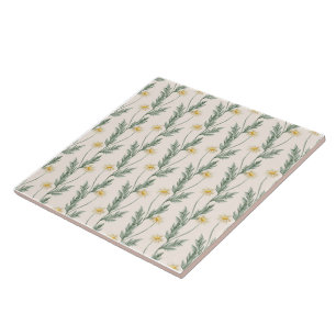 Carreau Aquarelle Boho motif floral
