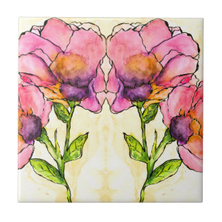 Carreau Aquarelle Carrelage en céramique Florale