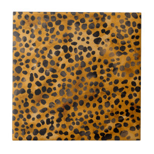 Carreau Aquarelle Cheetah Print