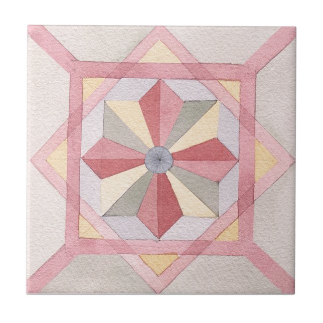 Carreau Aquarelle de Majolica (Devant)