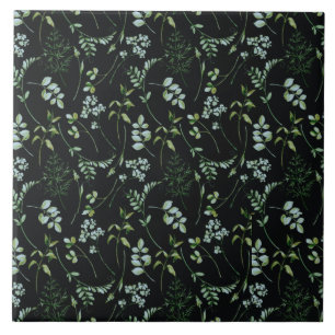 Carreau Aquarelle Eucalyptus Feuilles de verdure