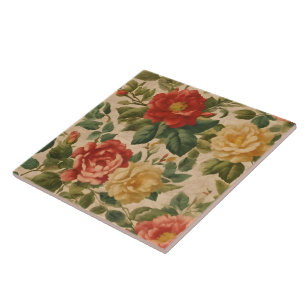 Carreau Aquarelle florale Collection Vintage tendance