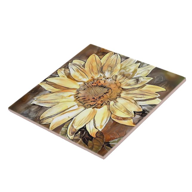 Carreau Aquarelle Glossy Sunflower Elegance Collection (Côté)