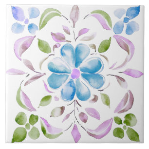 Carreau Aquarelle marocaine Boho