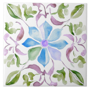 Carreau Aquarelle marocaine Boho