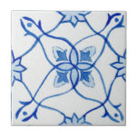 Carreau Aquarelle méditerranéenne bleu & blanc<br><div class="desc">Si vous cherchez un arrière-plan distinct et magnifique pour votre projet de rénovation domiciliaire, ne cherchez pas plus loin que notre Carrelage en céramique Bleu & Blanc Méditerranéen Motif! Cette tuile est d'une sorte, avec une échelle motif bleue et blanche complexe qui place la Méditerranée directement dans votre maison. L'aquarelle...</div>