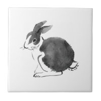 Aquarelle Rabbit, Année du lapin 2023
