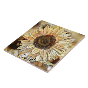 Carreau Aquarelle Shine Sunflower Collection élégante