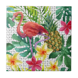 Carreau Aquarelle tropicale