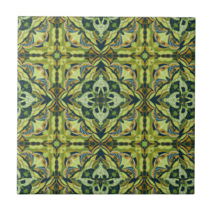 Carreau Aquarelle Vert Azulejo Carrelage espagnol