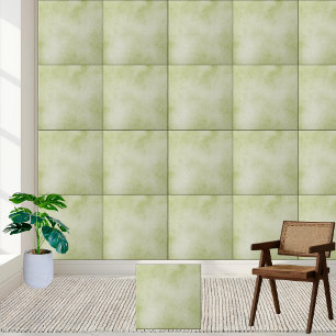 Carreau Aquarelle verte douce Texture Carrelage en céramiq
