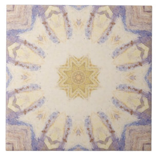 Carreau Aquarelle vintage de sable bleu pourpre No3