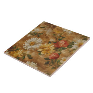 Carreau Aquarelle Vintage Floral Collection populaire