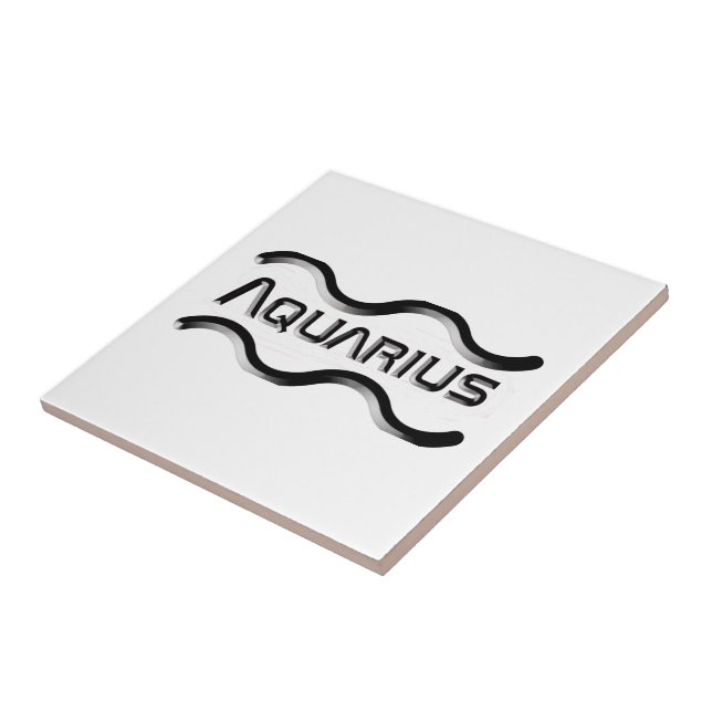 Carreau AQUARIUS, Conception abstraite du signe zodiaque, (Côté)