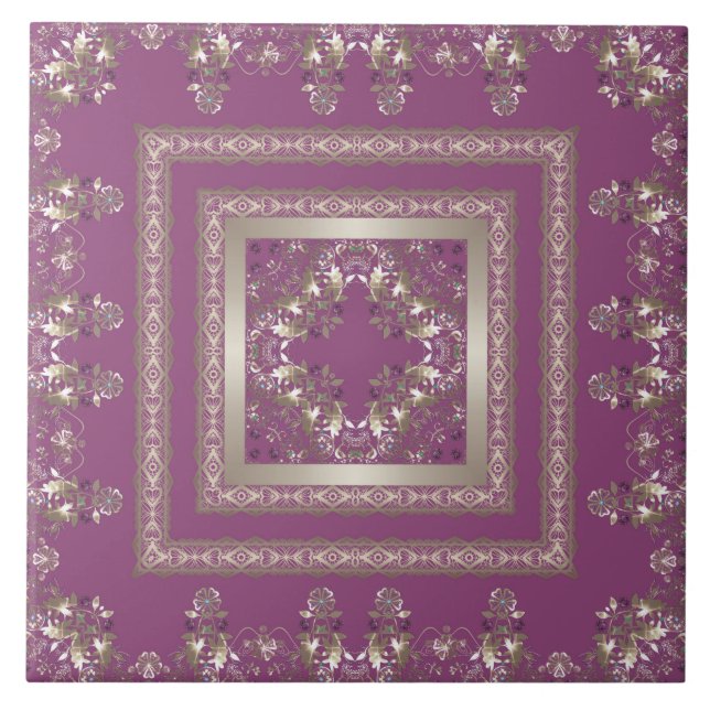 Carreau Arabic antique decorative east ornamental baroque (Devant)