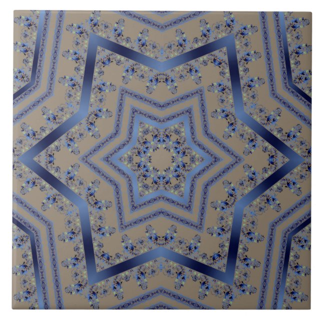 Carreau Arabic antique decorative east ornamental baroque (Devant)