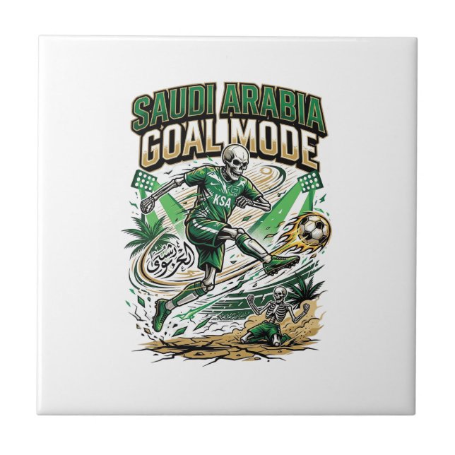 Carreau Arabie Saoudite Mode de but Skeleton Striker Natio (Devant)
