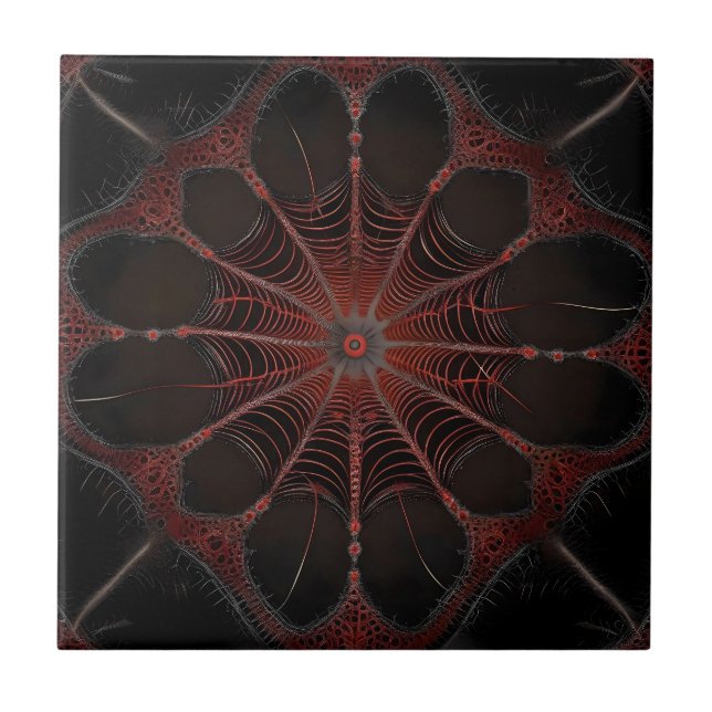Carreau Araignée de Redback Fractal Art, (Devant)