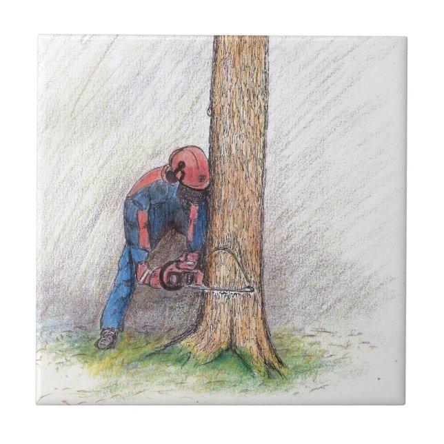 Carreau Arboriste Tree Surgeon (Devant)