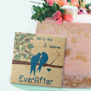 Carreau Arbre à grains de bois Inséparables après l'annive