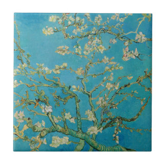 Carreau Arbre d'amande en fleurs par Van Gogh