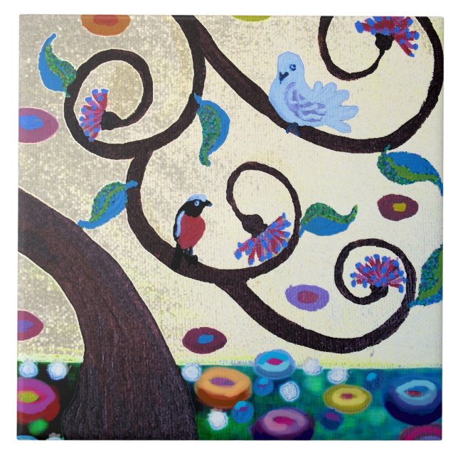 Carreau Arbre de détails de vie (Devant)