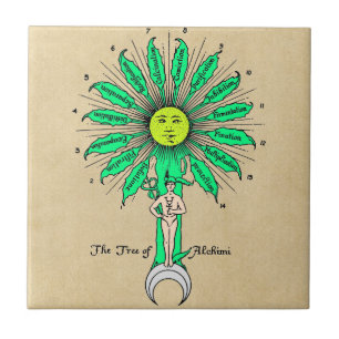 Carreau Arbre de Hermes de l'alchimie