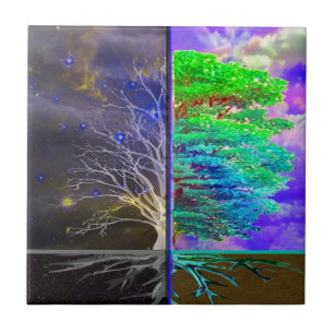 Carreau Arbre de la connexion de la vie