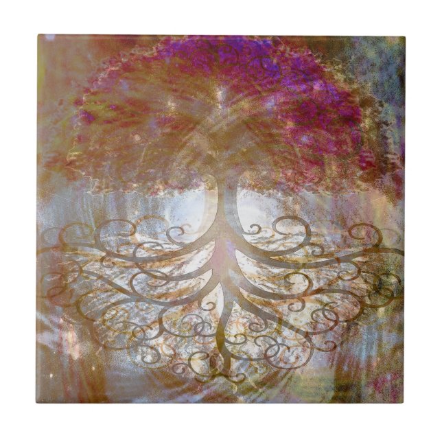 Carreau Arbre de la recherche d'âme de la vie (Devant)