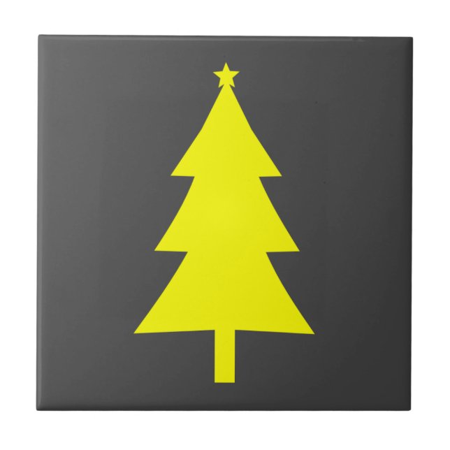 Carreau Arbre de Noël du sapin jaune (Devant)