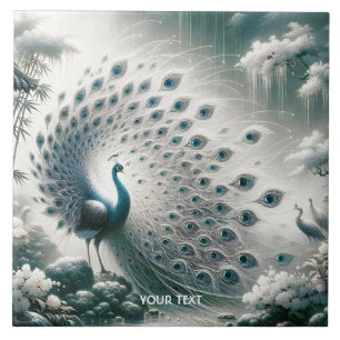 Carreau Arbre pluviale Peacock Imaginaire mou