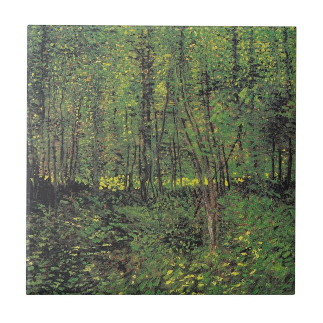 Carreau Arbres et sous-bois par Van Gogh (Devant)