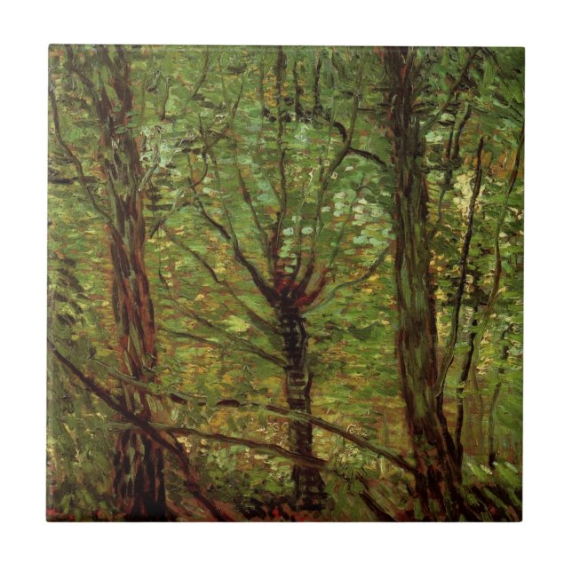 Carreau Arbres et sous-bois par Vincent van Gogh (Devant)