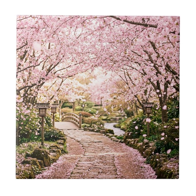 Carreau Arbres Fleurs de Cerisier (Devant)