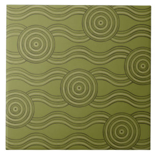 Carreau Arbuste d'art autochtone