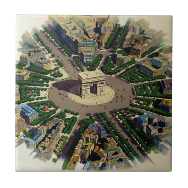 Carreau Arc vintage de Triomphe Paris (Devant)