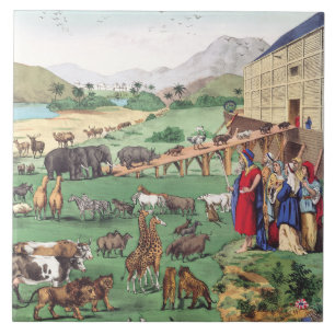 Carreau Arche de Noé avec des animaux