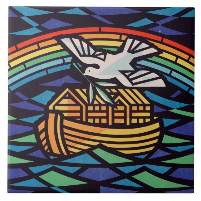 Carreau Arche de Noé avec l'Esprit Saint (Devant)