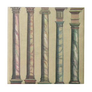 Carreau Architecture vintage, les 5 Ordres Architecturaux