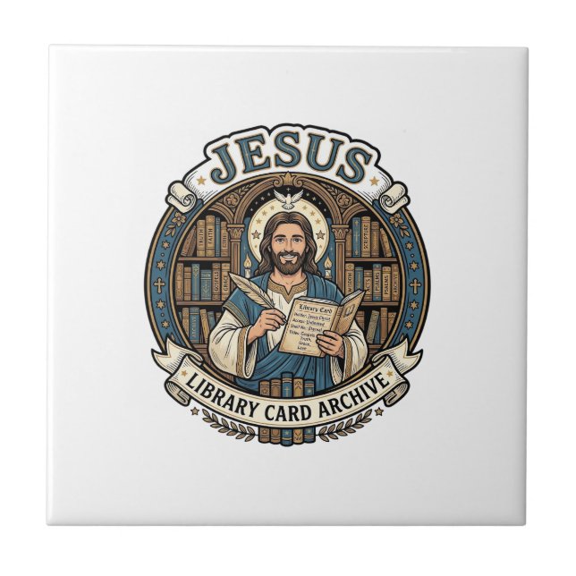 Carreau Archive de carte de bibliothèque Jésus Archive de  (Devant)