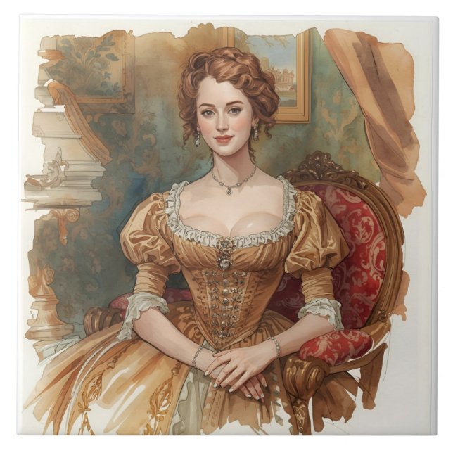 Carreau Aristocrate classique et sophistiqué dans la belle (Devant)