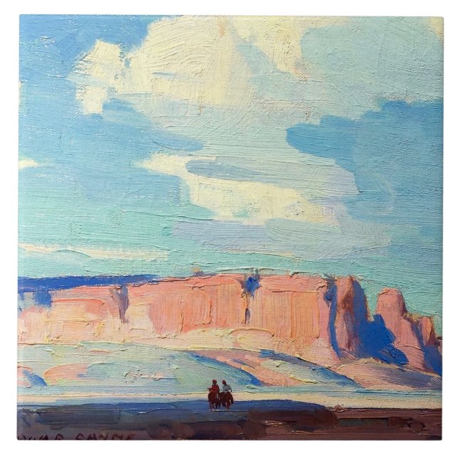 Carreau Arizona Clouds par Edgar Payne (Devant)