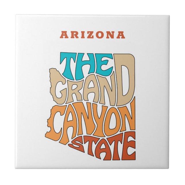 Carreau Arizona State Nickname Word Art (Devant)