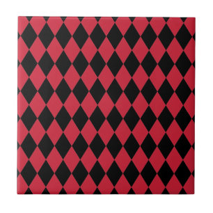 Carreau Arlequin rouge et noir