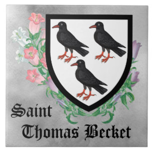Carreau Armoiries attribuées à St. Thomas Becket