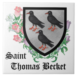 Carreau Armoiries attribuées à St. Thomas Becket