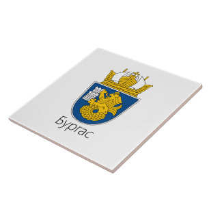 Carreau Armoiries de Burgas, Bulgarie