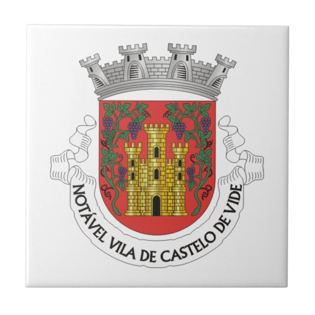 Carreau Armoiries de Castelo de Vide, Portugal (Devant)